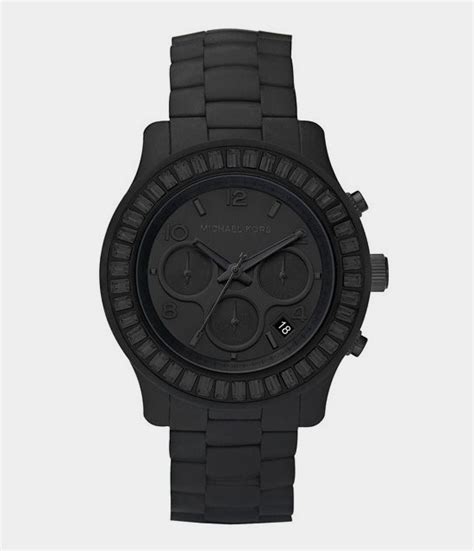 michael kors oversized watch for wome|Michael Kors matte black watch.